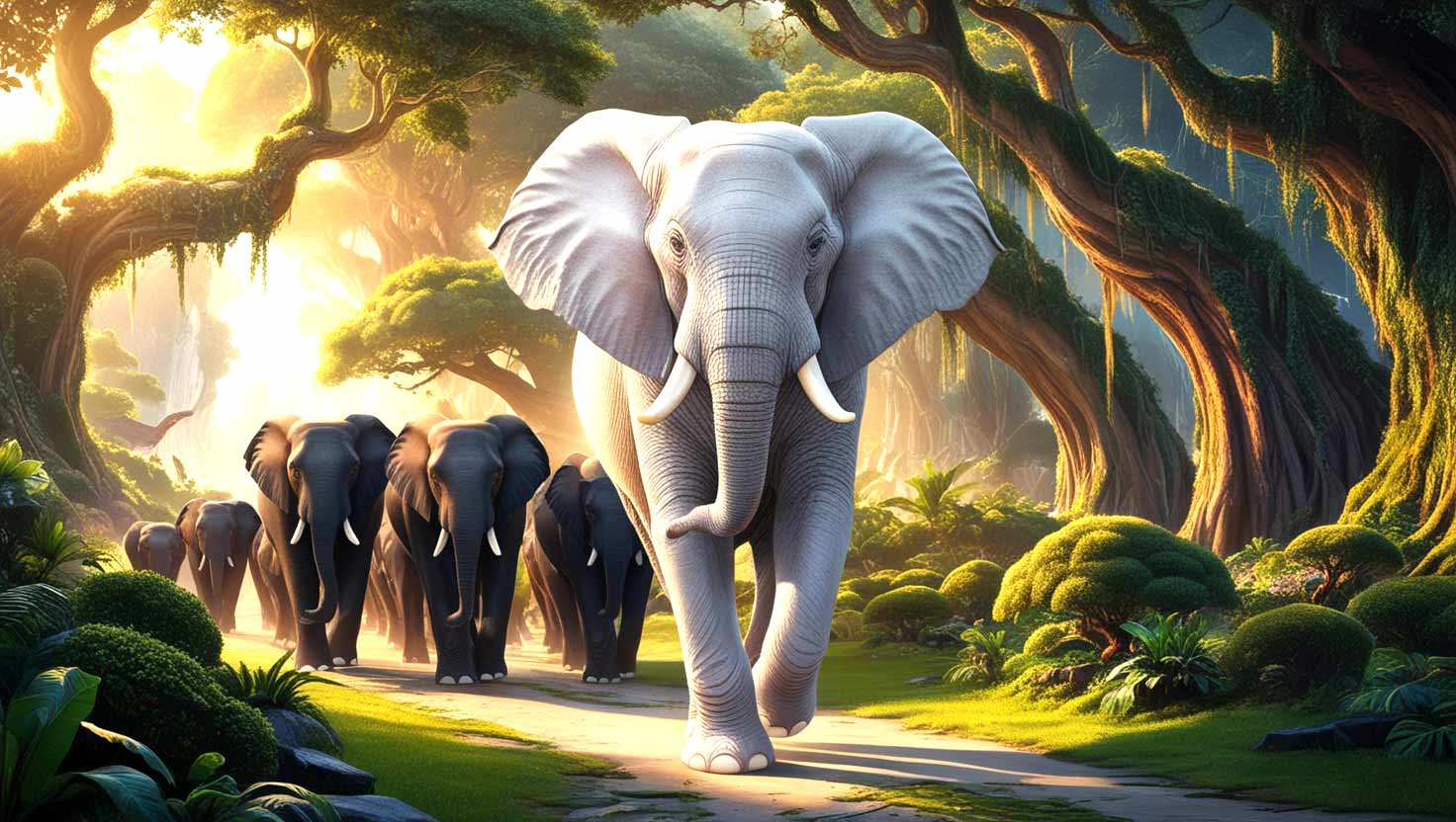 Hindi Kids Story White Elephant