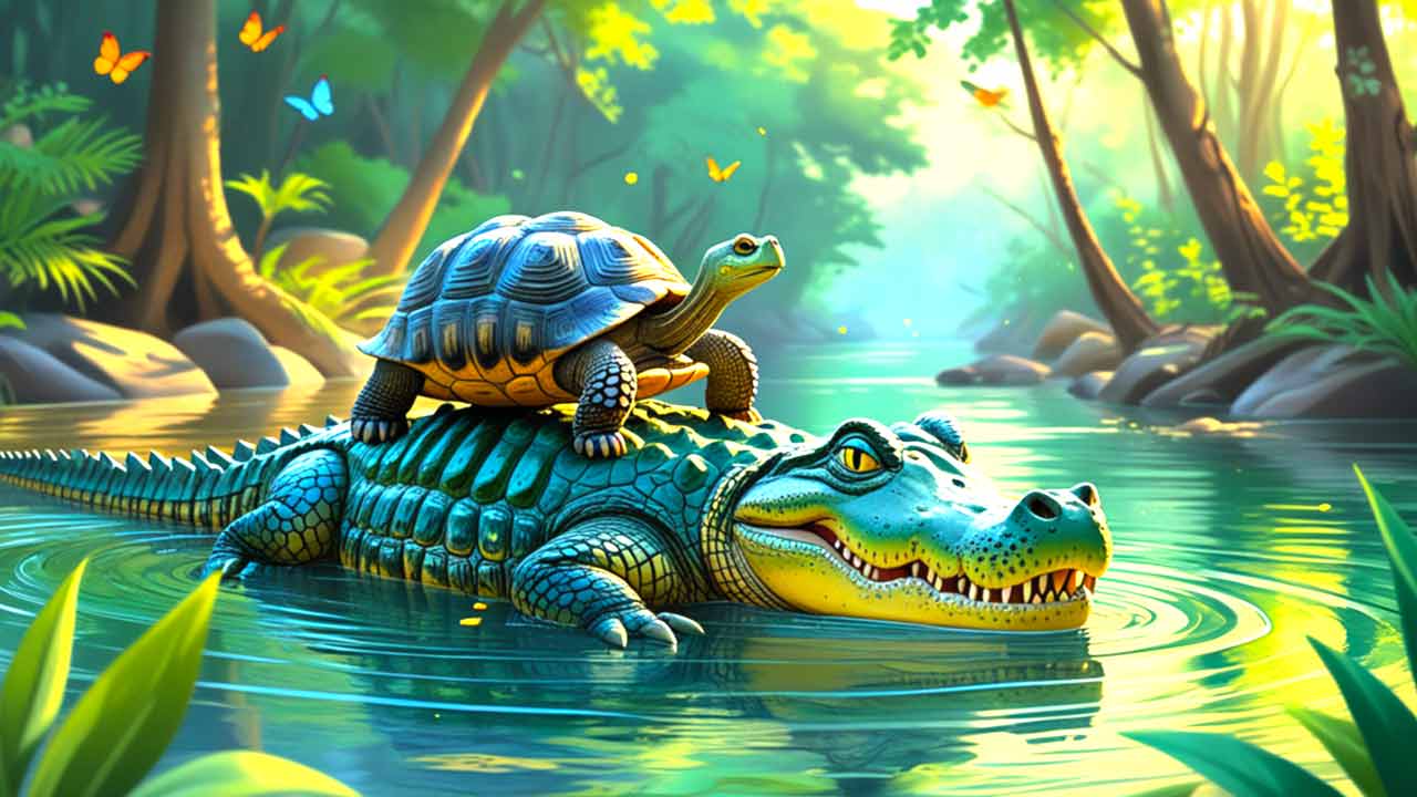 Tortoise and Crocodile Story
