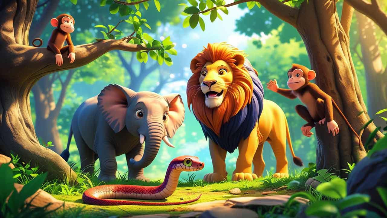 Panchtantra Story Snake and Monkey